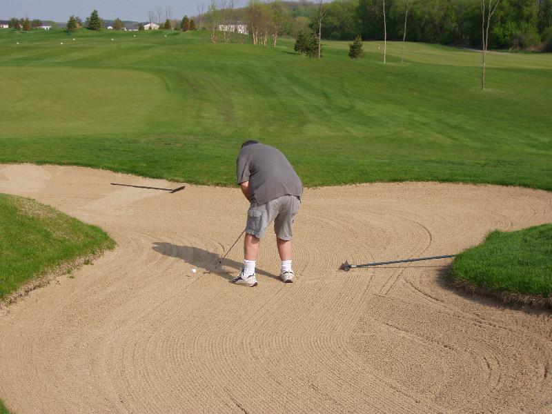 This sandtrap doesn't look so bad!